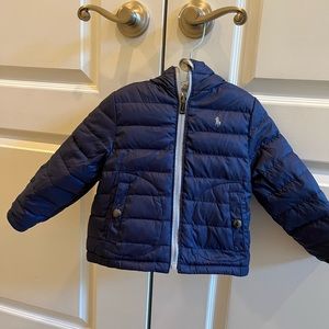 Ralph Lauren Polo  jacket reversible silver/navy